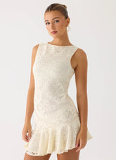 Adoria Mini Dress - Ivory