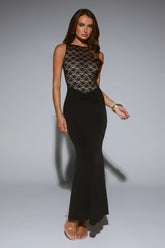 A Love Thing Lace Maxi Dress Black